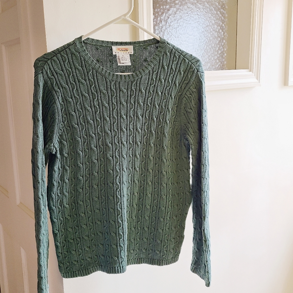 Talbots Petites Cable Knit Jumper Sweater S
